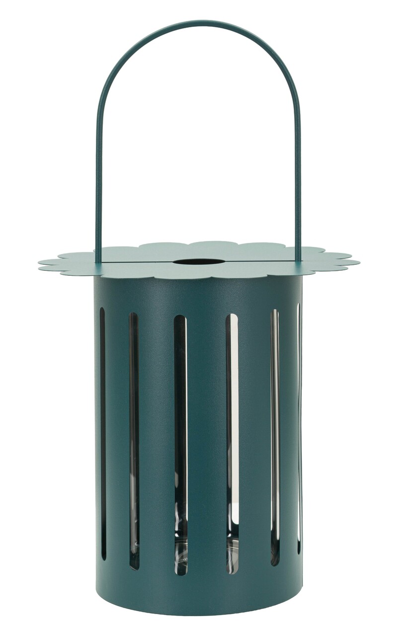 Felinar, Mauro Ferretti, Saturn, 24x43 cm, metal/sticla, turcoaz - imagine 7